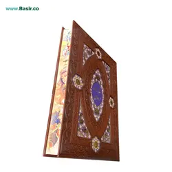کتاب شاهنامه نفیس و معطر چرمی پلاک دار همراه با جعبه