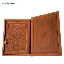 کتاب دیوان حافظ نفیس و معطر چرمی برجسته لیزری همراه با جعبه