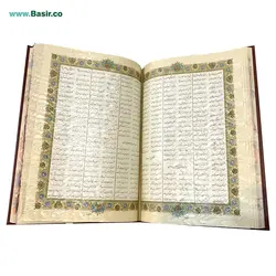 مجموعه نفیس شاهنامه چرمی معطر همراه با دو گلدان فیروزه و جعبه