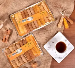 نبات چوبی طعم دار  گیاهی مخلوط(زنجبیل و دارچین) بسته بندی سینی 20 عددی