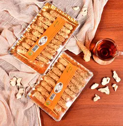 نبات چوبی طعم دار گیاهی با طعم زنجبیل سینی 20 عددی