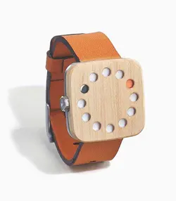 ساعت طرح چوب