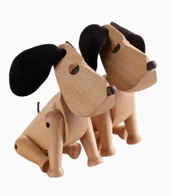 سگ اسباب بازی چوبی