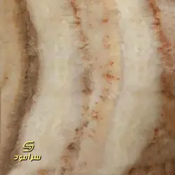 دیوارپوش ماربل شیت کرمی و نارنجی- کد 020 | سرامود