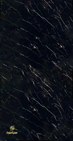 دیوارپوش ماربل شیت مشکی - کد 016 | سرامود