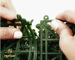 گرین وال پنلی برگ پرتغالی زرد- کد 010 | سرامود