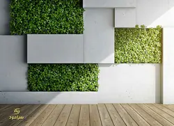 گرین وال پنلی برگ ریحان کد 04 | سرامود