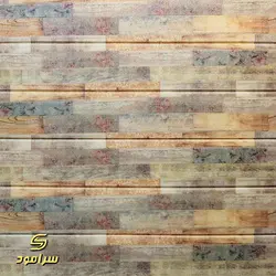 دیوارپوش فومی پشت چسبدار طرح چوب پازلی کد FW05 | سرامود