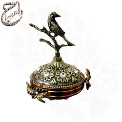 قندان و مجسمه ی اسب برنجی