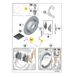 سنسور لنت بی ام و  E82-E90  کد   34356789445