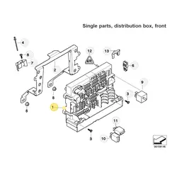 جعبه فیوز بی ام و  E90-X1/E84  کد 61149119445