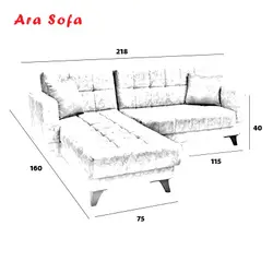 مبل ال تختخواب شو Ld28 | % آرا سوفا مبل ال تخت شو ( تختخواب شو ) مدل Ld28 آرا سوفا