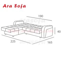 مبل ال تختخوابشو مدل LP22 مبل آرا - دارای کلاف سبک و مستحکم قیمت مبل تخت شو تختشو