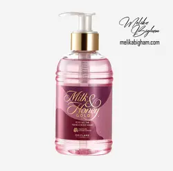 صابون مایع شیر و عسل مرطوب کننده ، نرم کننده و روشن کننده قوی با رایحه رز 300 میل اوریفلیم - ملیکا بی‌غم