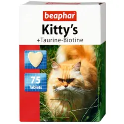 تشویقی گربه همراه با تورین و بیوتین بیفار – Beaphar Kitty’s 75 tabs