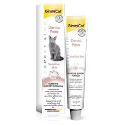 خمیر پوست و مو گربه جیم کت مدل Derma Paste وزن ۵۰ گرم– Gimcat Derma Paste for Sensitive Skin 50ml