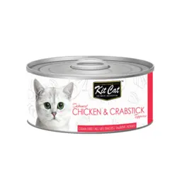 کنسرو گربه مرغ و فیله خرچنگ واقعی کیت کت – Kit Cat Deboned Chicken Crabstick Toppers