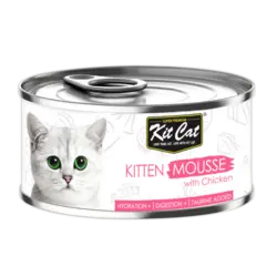 کنسرو موس کیتن کیت کت با طعم مرغ–Kit cat kitten mousse with chicken