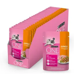 پوچ گربه کیتن پورینا وان با طعم مرغ و هویج_Purina one kitten pouch with chicken and carrots