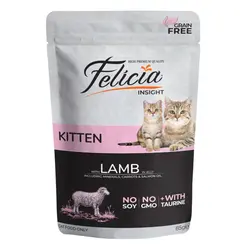 پوچ کیتن فلیشیا باطعم بره بدون غلات_Felicia Kitten Lamb in Jelly