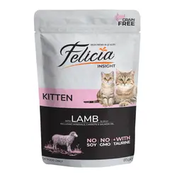 پوچ کیتن فلیشیا باطعم بره بدون غلات_Felicia Kitten lam in Jelly