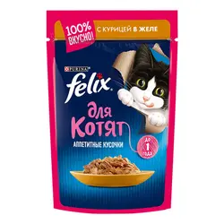 پوچ گربه فلیکس سنسیشن با طعم بوقلمون و بری در ژله_Felix sensations super flavor,with turkey &amp; berries in jelly