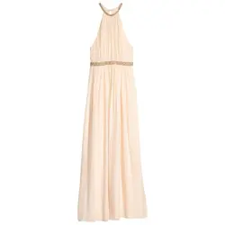 پیراهن مجلسی پولک دوزی بلند کرم اچ اند ام H&amp;M