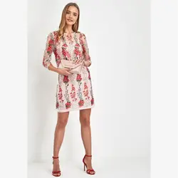 پیراهن مجلسی گلدوزی کرم نکست NEXT