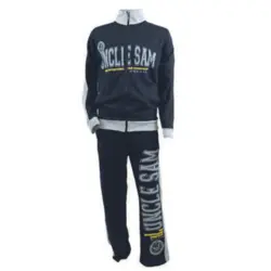 ست سویشرت شلوار پلار مشکی آنکل سم