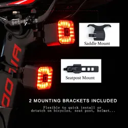 چراغ شارژی اسمارت GiYo Smart Breaking Tail Light - تنگستان کیش | فروش دوچرخه،اسکیت،اسکوتر