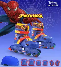کفش اسکیت بچه‌گانه اسپایدرمن Spider-Man همراه با ست ایمنی EPRO - تنگستان کیش | فروش دوچرخه،اسکیت،اسکوتر