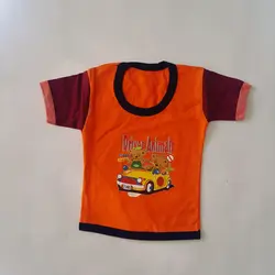 پیراهن نوزادی _ طرح خرس راننده