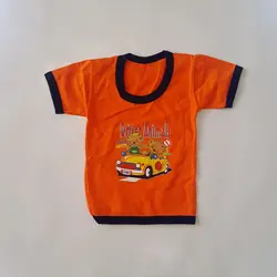 پیراهن نوزادی _ طرح خرس راننده