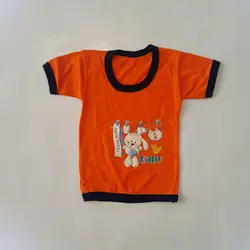 پیراهن نوزادی _ طرح خرگوش و جوجه