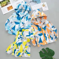 سویشرت بارانی کلاهدار وارداتی بچه گانه طرح فضانورد