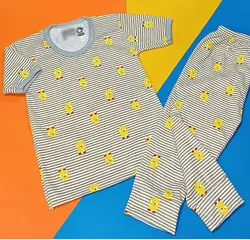 پیراهن و شلوار بچگانه طرح جوجه