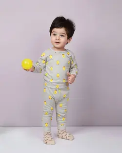 پیراهن و شلوار بچگانه طرح جوجه