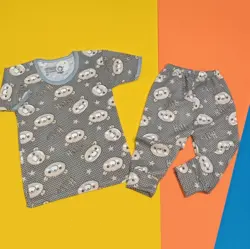 پیراهن و شلوار بچگانه طرح خرسی