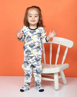 پیراهن و شلوار بچگانه طرح ماشین