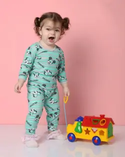 پیراهن و شلوار بچگانه طرح میکی موس