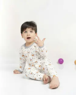 پیراهن و شلوار بچگانه طرح خرسی