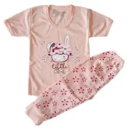 پیراهن و شلوار بچگانه طرح خرگوشی