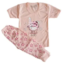 پیراهن و شلوار بچگانه طرح خرگوشی