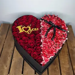 باکس گل مدل 611 - خرید جعبه گل مدل 611 | گلفروشی هما