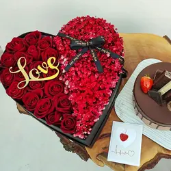 باکس گل مدل 611 - خرید جعبه گل مدل 611 | گلفروشی هما