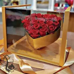 باکس گل مدل 648 - جعبه گل مدل 648 (شکلات دار - طرح قلب )