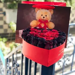 باکس گل مدل 602 - خرید جعبه گل مدل 602 | گلفروشی هما