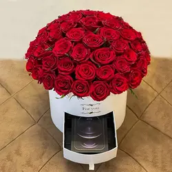 باکس گل مدل 528 - خرید جعبه گل مدل 528 | گلفروشی هما