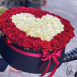 باکس گل مدل 652 - خرید جعبه گل مدل 652 | گلفروشی آنلاین هما