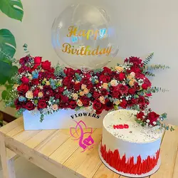 باکس گل و کیک مردانه مدل 34 | گل فروشی آنلاین هما